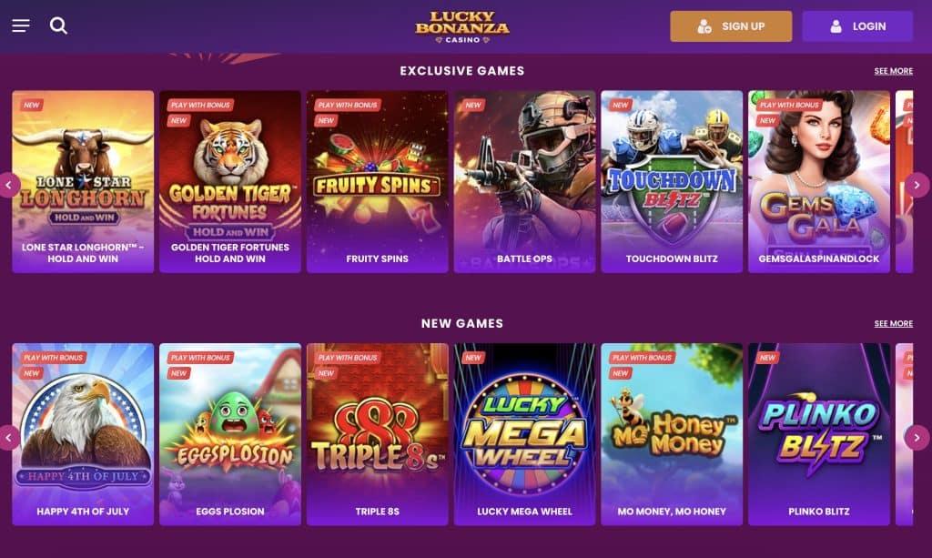 Lucky Bonanza Screenshot Washington Online Casino